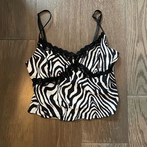 ZEBRA LACED TANK TOP 🦓🦓 never worn! In perfect condition :)